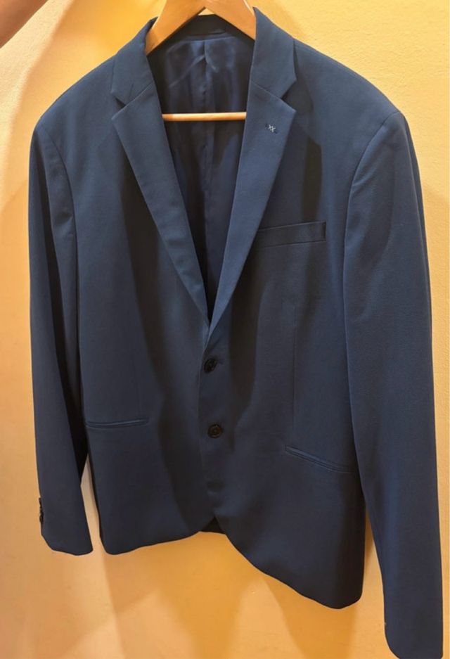 Americana blazer azul hombre