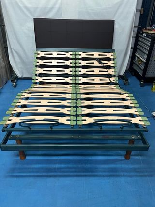 Letto con Struttura Articolata e Materasso in Lattice 135x190