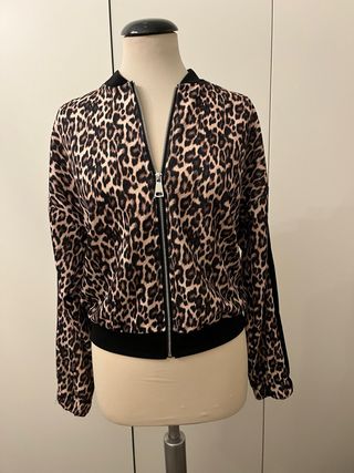 Bomber donna fantasia leopardata
