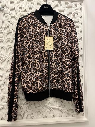 Bomber donna fantasia leopardata