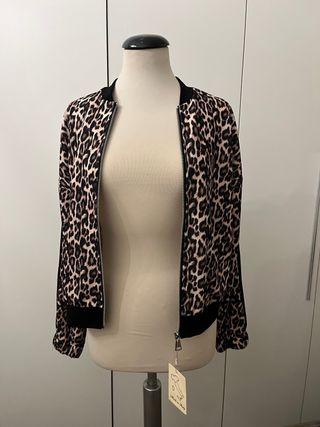 Bomber donna fantasia leopardata