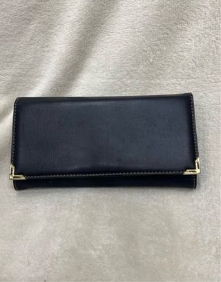 Cartera Retro Vintage de Piel Negra Mujer