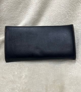 Cartera Retro Vintage de Piel Negra Mujer