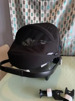 silla bugaboo Turtle + adaptadores+ base