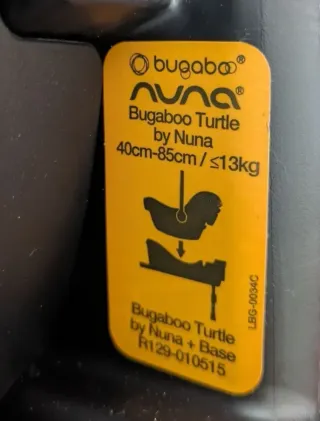 silla bugaboo Turtle + adaptadores+ base