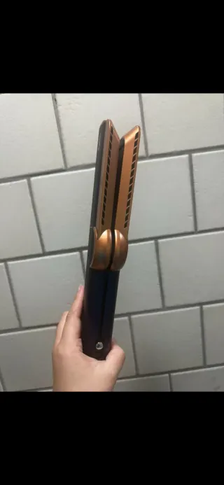 Dyson Plancha Pelo Azul y Dorado