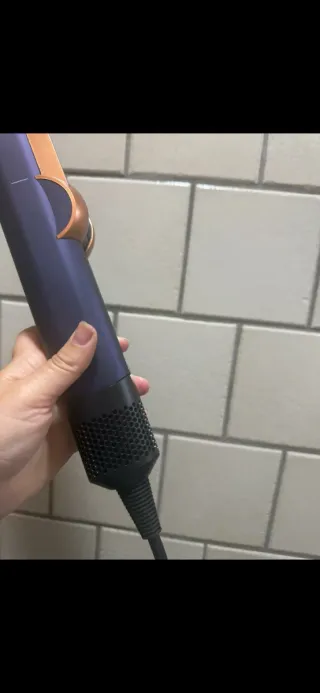 Dyson Plancha Pelo Azul y Dorado