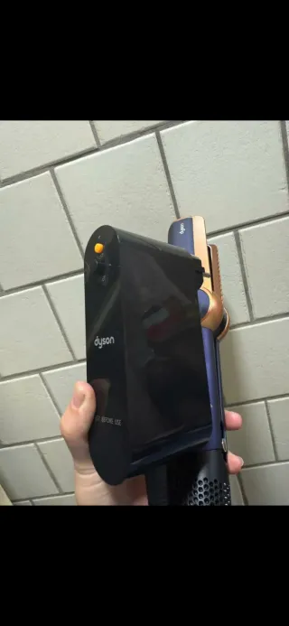 Dyson Plancha Pelo Azul y Dorado