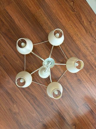 Lámpara forja 5 brazos