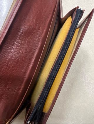 Cartera Retro Vintage de piel marrón para mujer