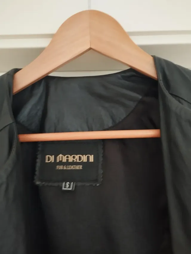 Chaqueta Piel Di Marco Negra Talla XS