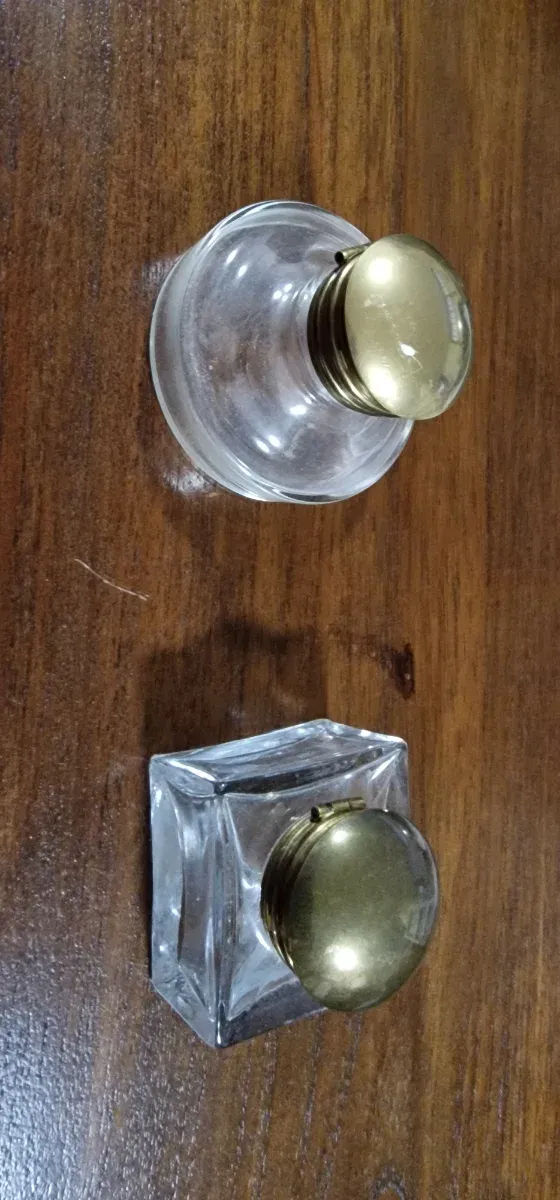 Par de tinteros cristal