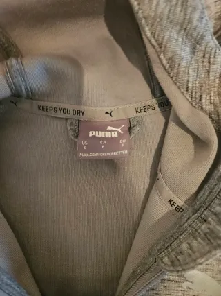 Felpa Puma Bambino Grigia con Cappuccio