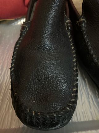 2 Pares Mocasines Piel Negro46se venden por separa