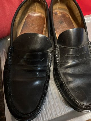 2 Pares Mocasines Piel Negro46se venden por separa