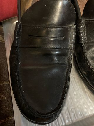 2 Pares Mocasines Piel Negro46se venden por separa