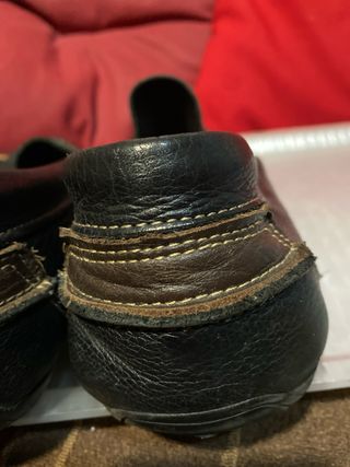 2 Pares Mocasines Piel Negro46se venden por separa