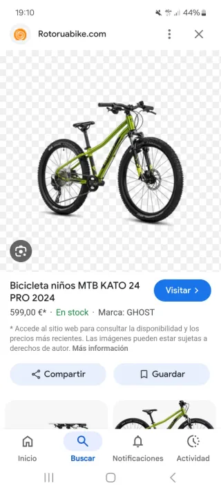 Bici MTB Ghost Kato 24 Pro