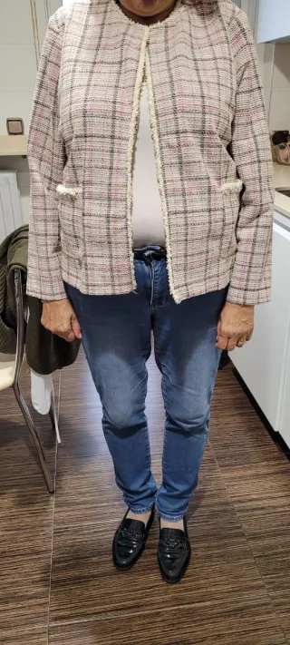 Chaqueta cuadros mujer Talla 50