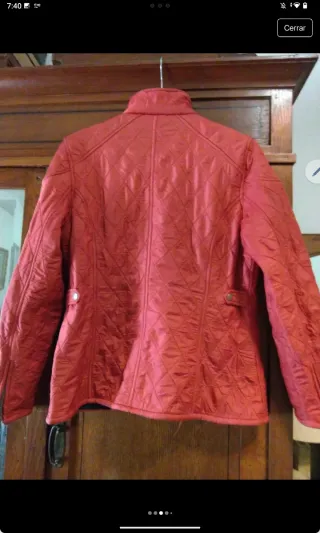 Chaqueta acolchada roja