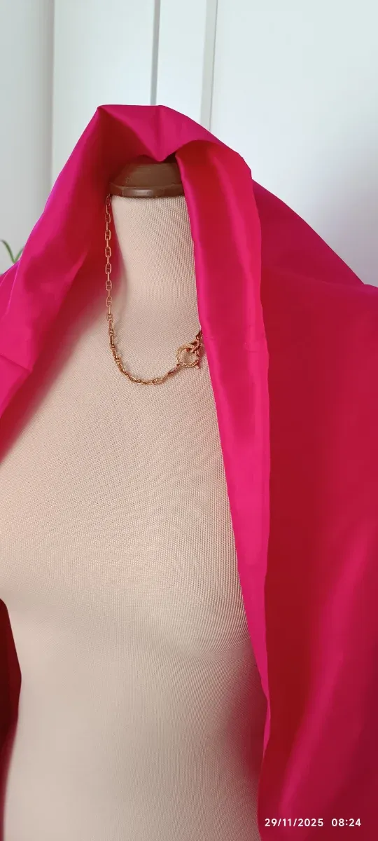 Tessuto Seta Shantung Vintage Originale Thailandia