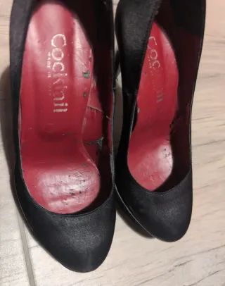 Décolleté nere tacco 12 e plateau 3