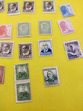 ✅Lote Sellos Antiguos de la Republica Española