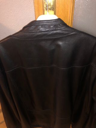 Cazadora Geox Negra Cuero