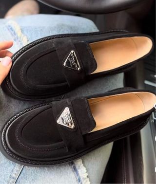 Mocasines Prada Negros Piel