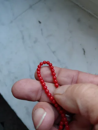 Bracciale Corallo Mediterraneo Originale Rosso .