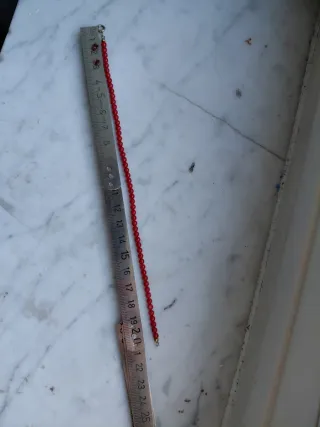 Bracciale Corallo Mediterraneo Originale Rosso .