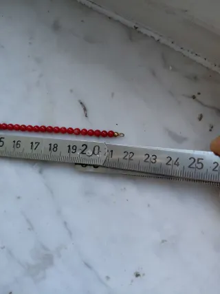 Bracciale Corallo Mediterraneo Originale Rosso .