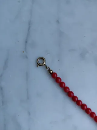 Bracciale Corallo Mediterraneo Originale Rosso .