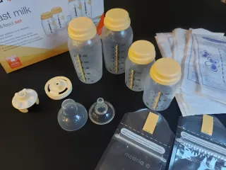 Sacaleches, biberones y bolsas