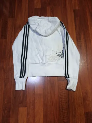Sudadera Adidas Mujer Blanca y Negra