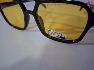 Gafas de sol polarizadas amarillas + funda de tela