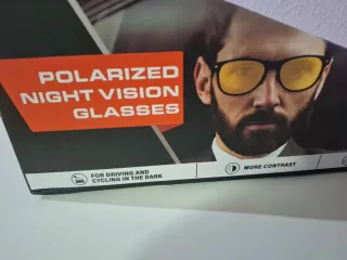 Gafas de sol polarizadas amarillas + funda de tela