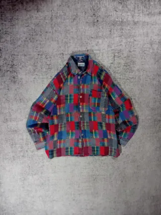 Camicia Vintage Anni '90 Taglia L Multicolore