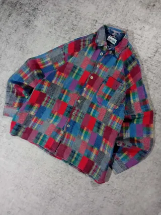 Camicia Vintage Anni '90 Taglia L Multicolore