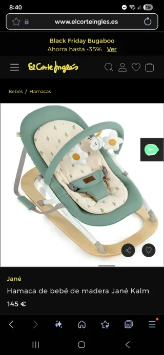 Hamaca bebé madera Jané Kalm