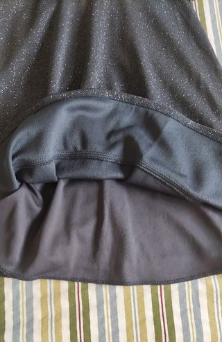 Vestido gris con brillos Talla 36