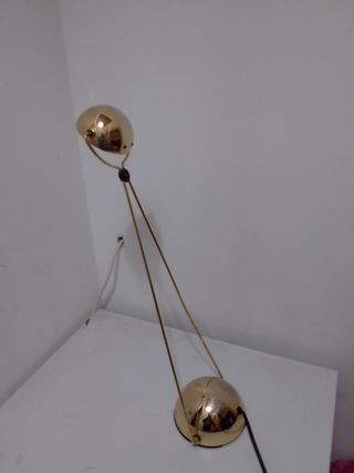 Lampada da tavolo Space Age dorata