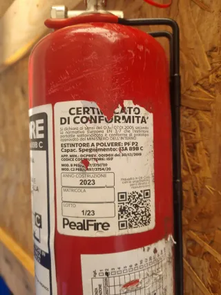 Estintore 2kg Polvere ABC 13A 89BC