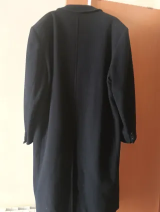 Abrigo Negro Hombre Talla XL Composición Lana 65%