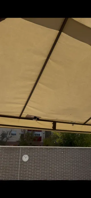 Cenador Pérgola Toldo 3x4 Beige