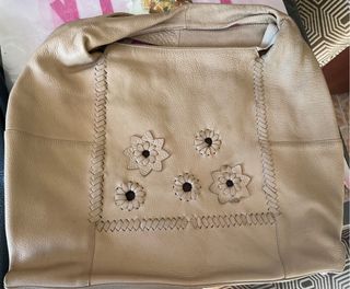 2 Bolsos: Beige y Azul