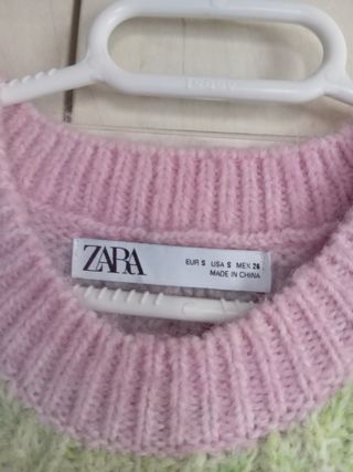Chaleco Zara de lana multicolor