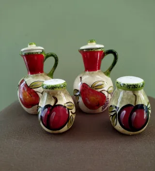 Set Olio Aceto Sale Pepe Ceramica