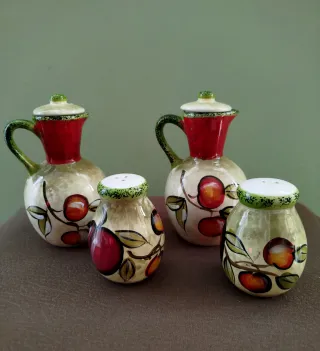 Set Olio Aceto Sale Pepe Ceramica