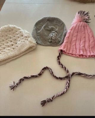 Lote 3 gorros niños 5-8 años